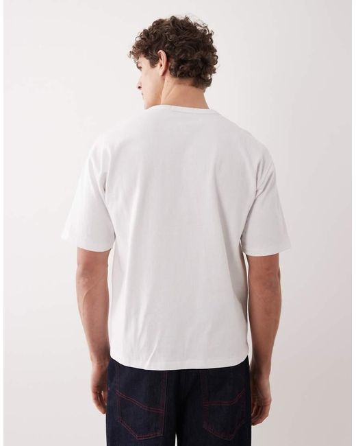 Polo Ralph Lauren White Sport Small Flag Logo Relaxed Fit Heavyweight T-Shirt for men