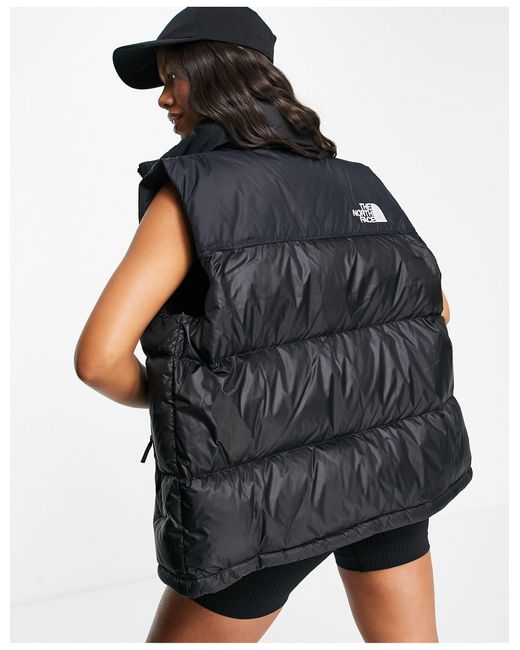 north face 1996 retro nuptse vest black