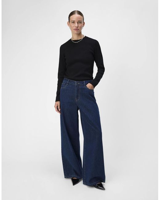 Pull Object en coloris Blue