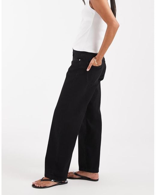 Vero Moda Blue Kirsa Mid Rise Straight Leg Jeans
