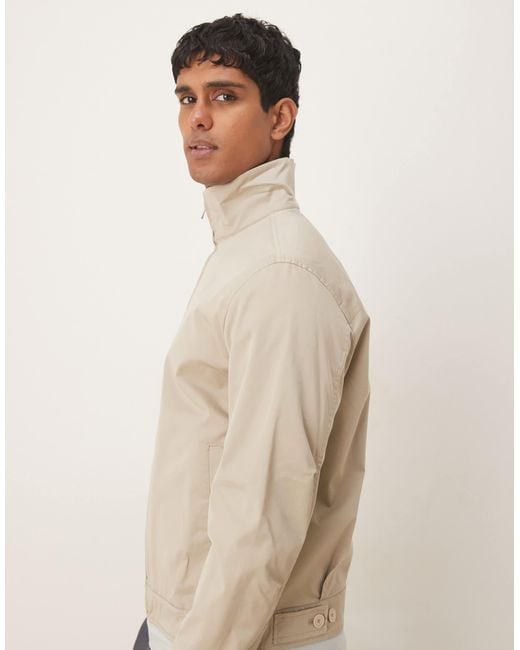 Mango – jacke aus baumwollmix in Natural für Herren