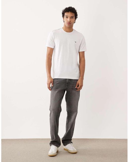 Emporio Armani White Bodywear Logo T-shirt for men
