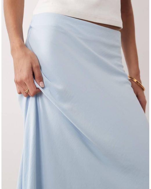 Jdy White A-line Satin Maxi Skirt