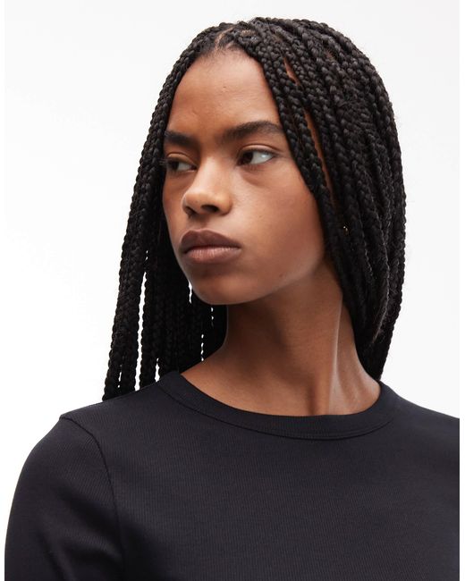 Top ras ASOS en coloris Black