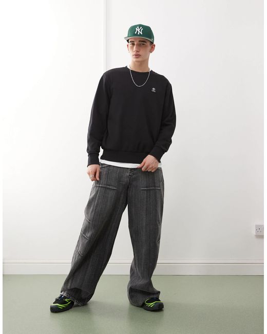 Sweat avec col montant et logo écusson à l'avant Timberland pour homme en coloris Black