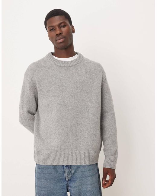 ARKET Gray Wool Blend Oversized Jumper for men