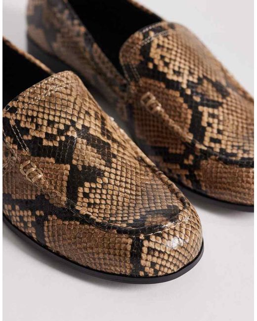 ASOS Black Melva Clean Round Toe Loafers