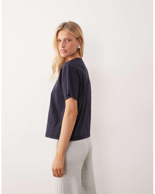 New Balance Blue Athletics Premium Logo Hip Length Relaxed T-Shirt