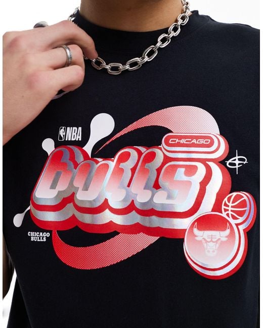 Nike Basketball Blue Nba Unisex Chicago Bulls Graphic T-shirt