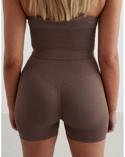 Aim'n Brown Macchiato Shape Seamless Hotpants