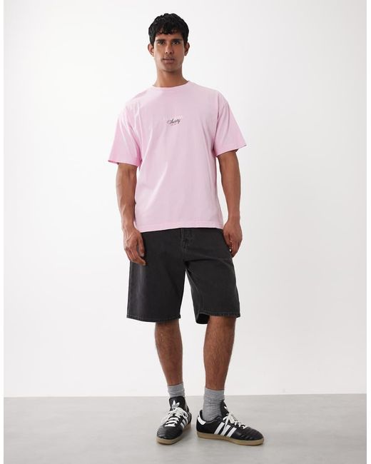 Cotton On Pink Box Fit T-shirt With Graphic for men