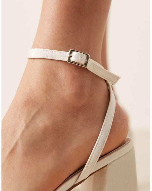 Be Mine Wide Fit Brown Bridal Wink 2 Heeled Sandals