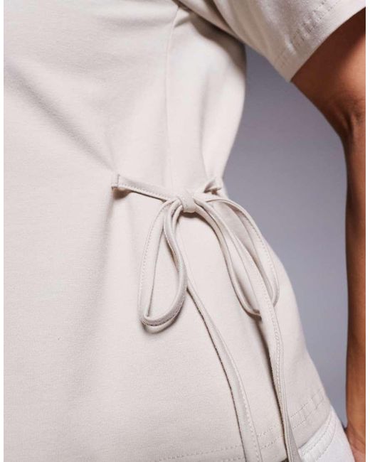 Fashionkilla Gray Exclusive Cotton Tie Side Detail T-Shirt