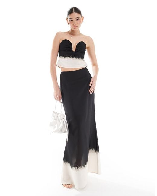 ASOS White Maxi Skirt Co-ord