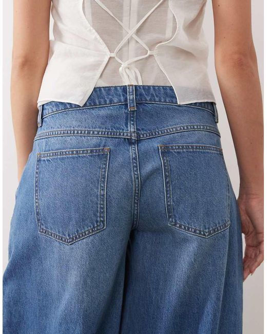 ASOS Blue Low Rise Slouch Jeans