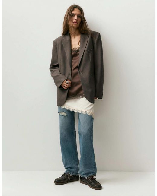 Pull&Bear Black – oversize-blazer