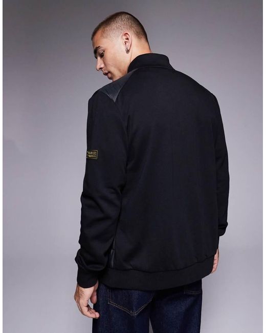 Barbour Gray Heysham Quilted Sweat for men