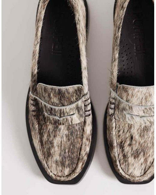 Pompeii UK White Pompeii Vega Pony Hair Loafers