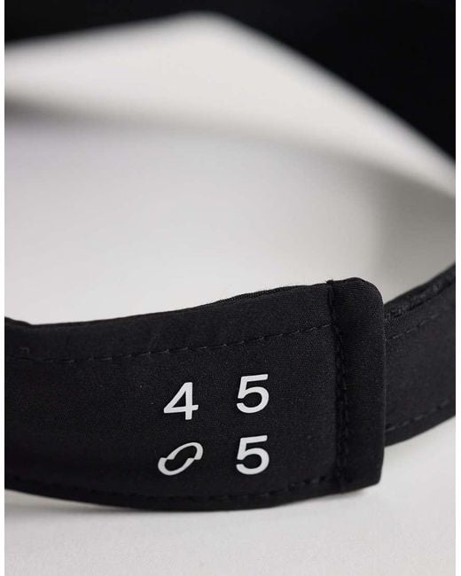 4505 Black Tennis Visor With Adjustable Back