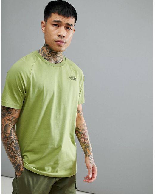 The North Face North Faces T-shirt Denali Back Print In Green for Men | Lyst