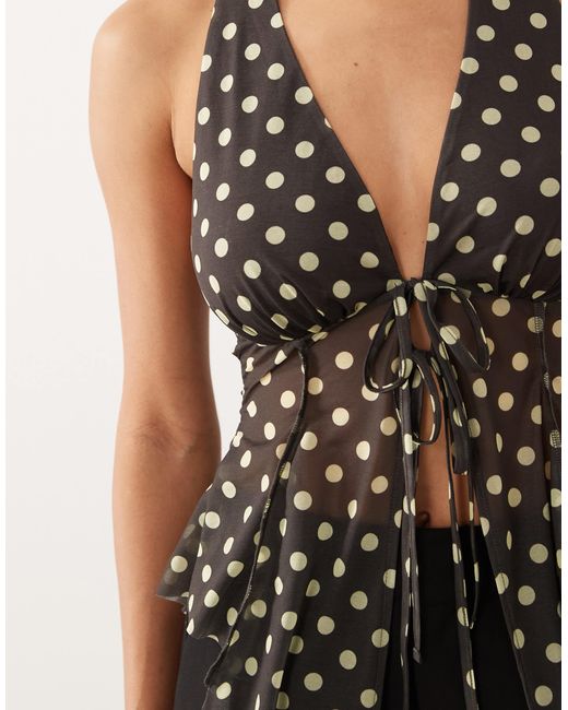ASOS Natural Asymetric Split From Halter