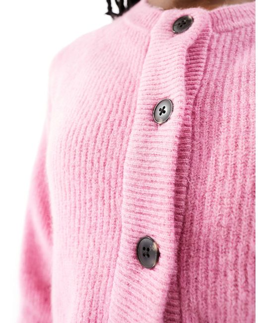 SELECTED Pink Long Sleeve Soft Knit Cardigan