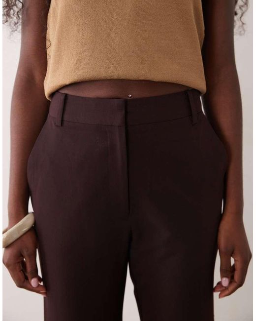 ASOS Black Tailored Twist Hem Adjustable Pants