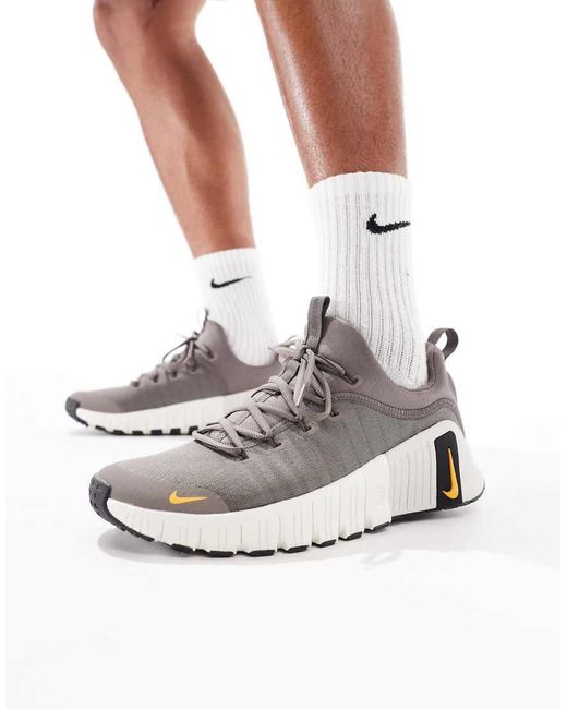 Nike White Free Metcon 6 Trainers for men
