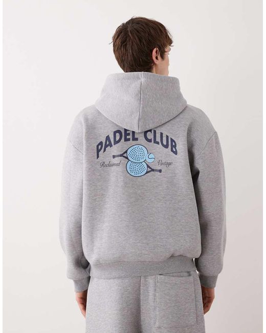 Reclaimed Vintage Gray Hoodie for men