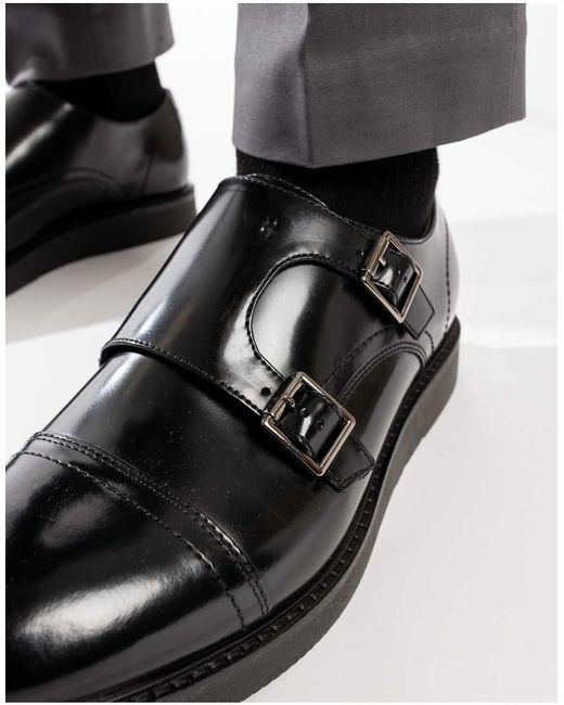 Base London Black Knight Monk Shoe for men