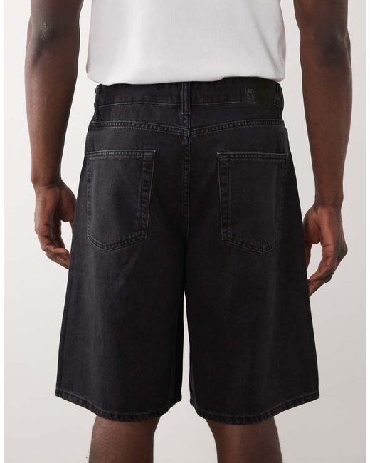 Only & Sons Black Jorts for men