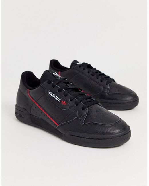 adidas Originals Rubber Continental 80's Trainers in Black for Men | Lyst  Australia