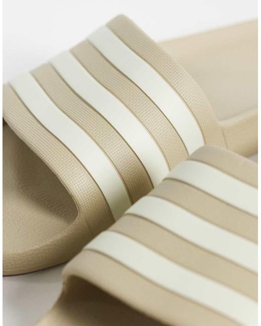 Adidas Originals Natural Adidas Training Adilette Aqua Sliders for men