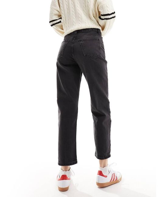 Mango Black Mom Jeans