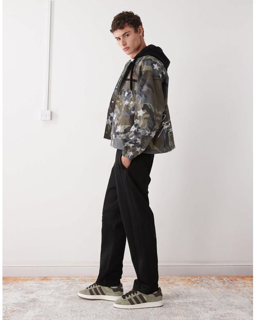 Aape By A Bathing Ape Black Aape By A Bathing Ape Loose Fit joggers for men