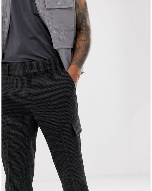 mens smart cargo trousers