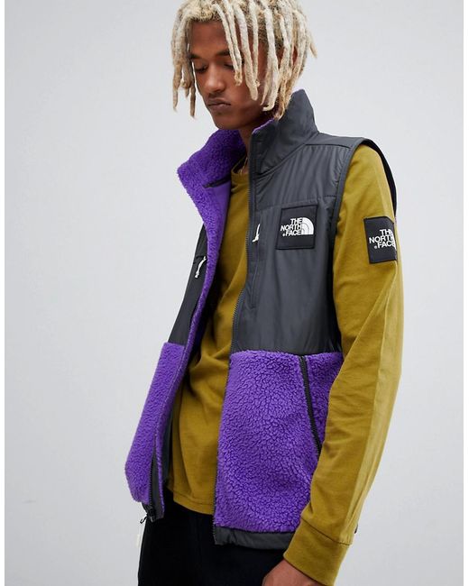 The North Face Purple Denali Fleece Gilet for men