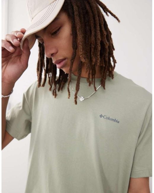 Columbia Brown Kettle River Back Graphic T-shirt for men