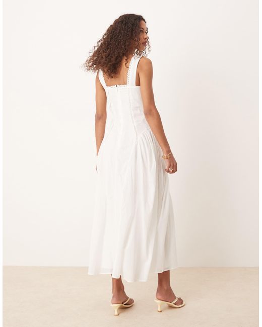 ASOS Natural – western-maxikleid