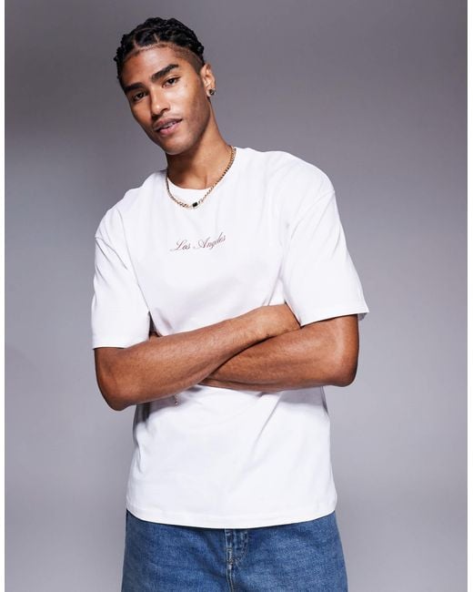 ADPT – oversize-t-shirt in Blue für Herren