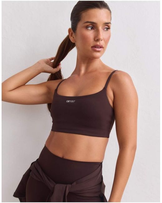 Aim'n Chocolade Sculpting Strap Bra in het Brown