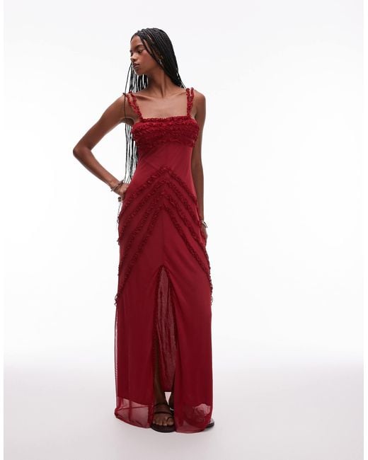dark red arabella dress Arabella Red Lacey Dress- PREORDER