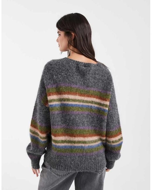 Muse Assembly Black Stripe Hattie Knitted Jumper
