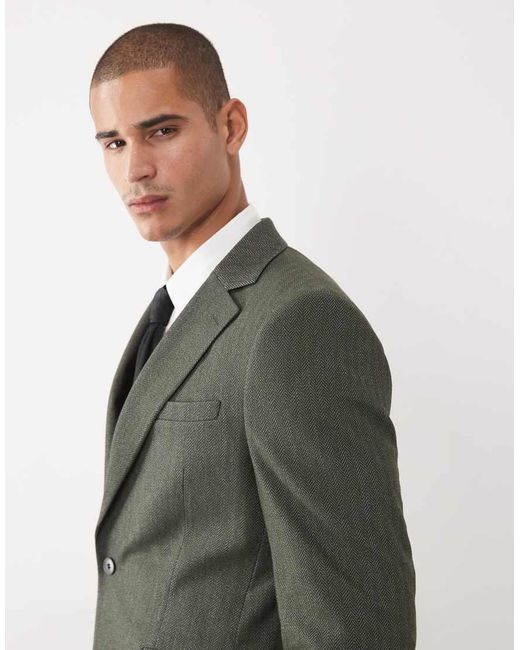 ASOS Green Slim Suit Jacket for men