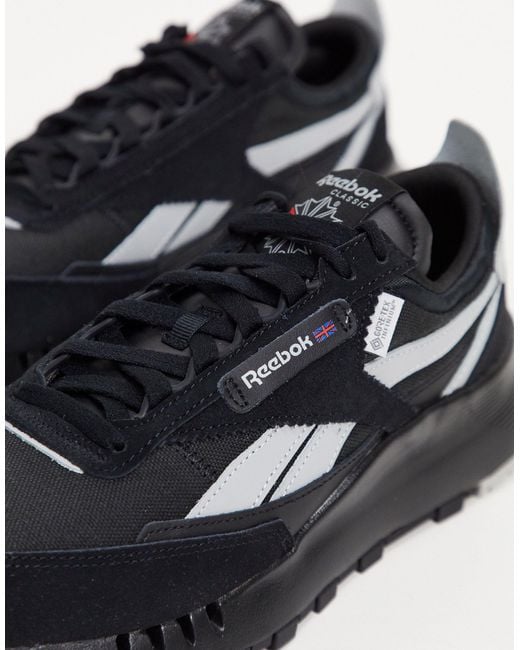 black and white reebok trainers