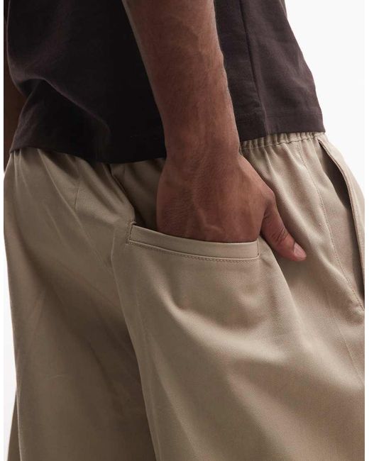 Weekday White baggy Fit Chinos Shorts for men