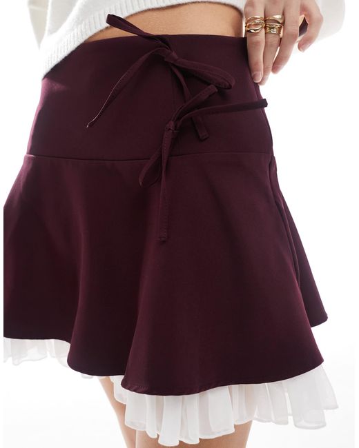 Miss Selfridge Red – schwingender minirock