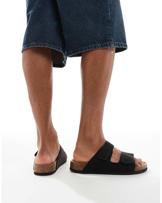 Jack & Jones Black Strap Sandal for men