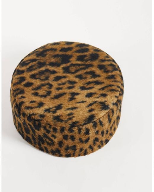ASOS Brown Pillbox Hat