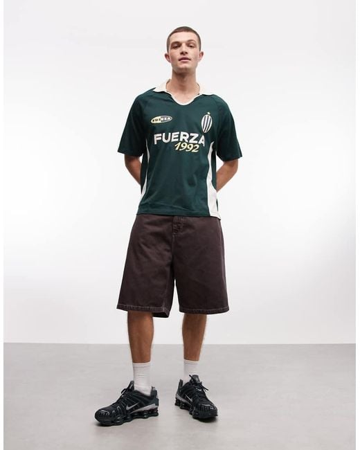 Carhartt White Brandon Loose Fit Denim Shorts for men